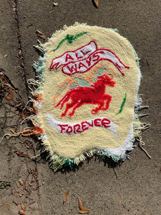 GAUDMOTHER rug and textile work, photographed Nov 11, 2024
