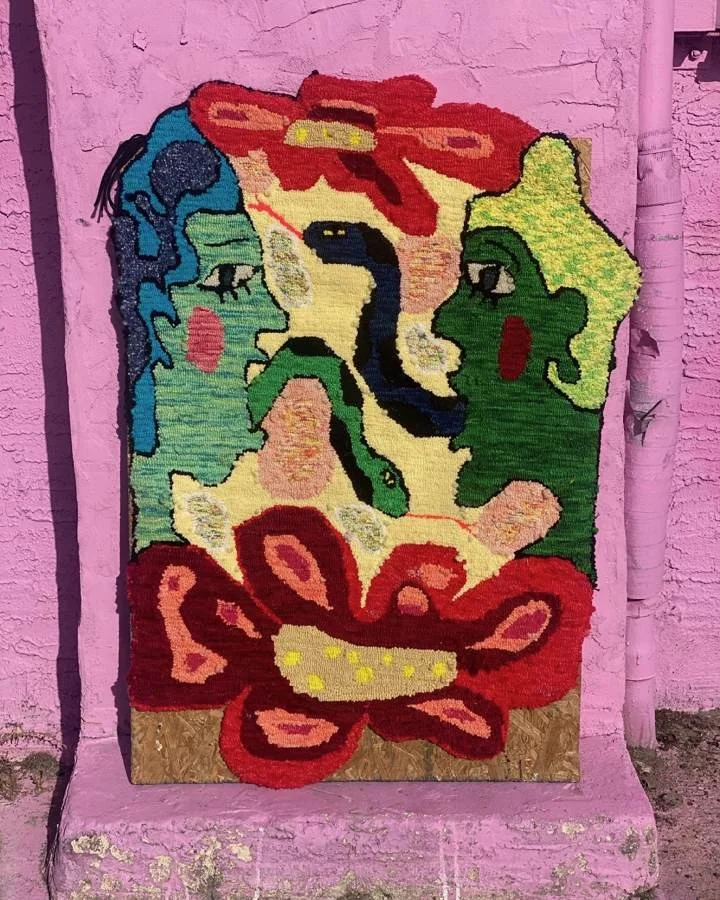 GAUDMOTHER rug and textile work, photographed Jun 25, 2021