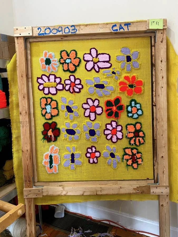 GAUDMOTHER rug and textile work, photographed Apr 15, 2021