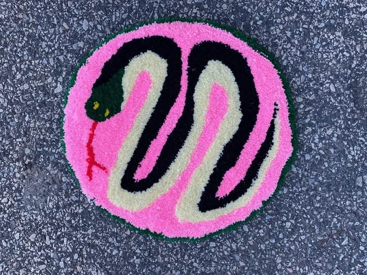 GAUDMOTHER rug and textile work, photographed Dec 12, 2019