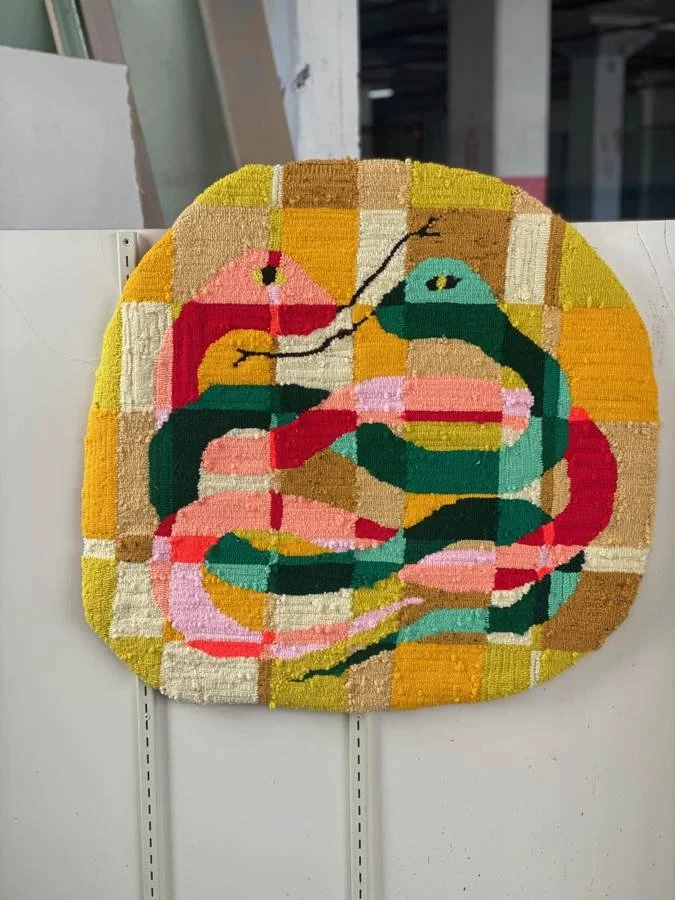 GAUDMOTHER rug and textile work, photographed Jan 18, 2021