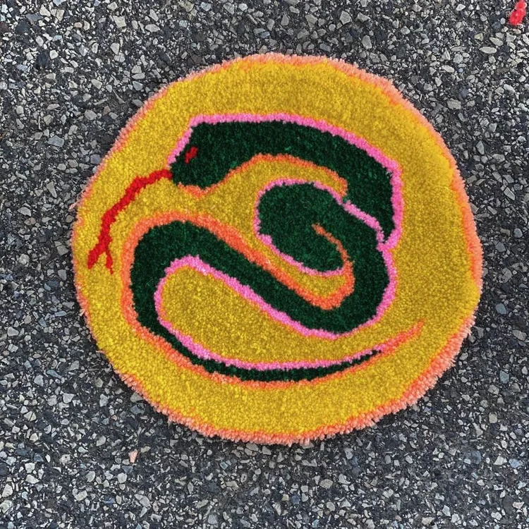 GAUDMOTHER rug and textile work, photographed Dec 12, 2019