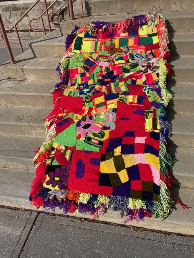 GAUDMOTHER rug and textile work, photographed Dec 22, 2021