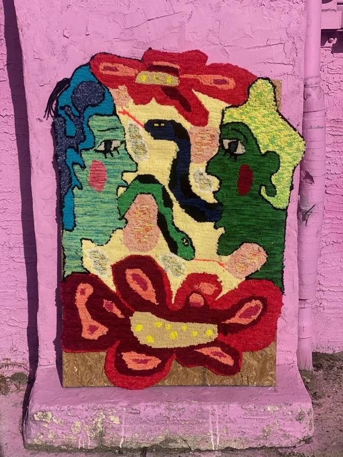 GAUDMOTHER rug and textile work, photographed Jun 25, 2021