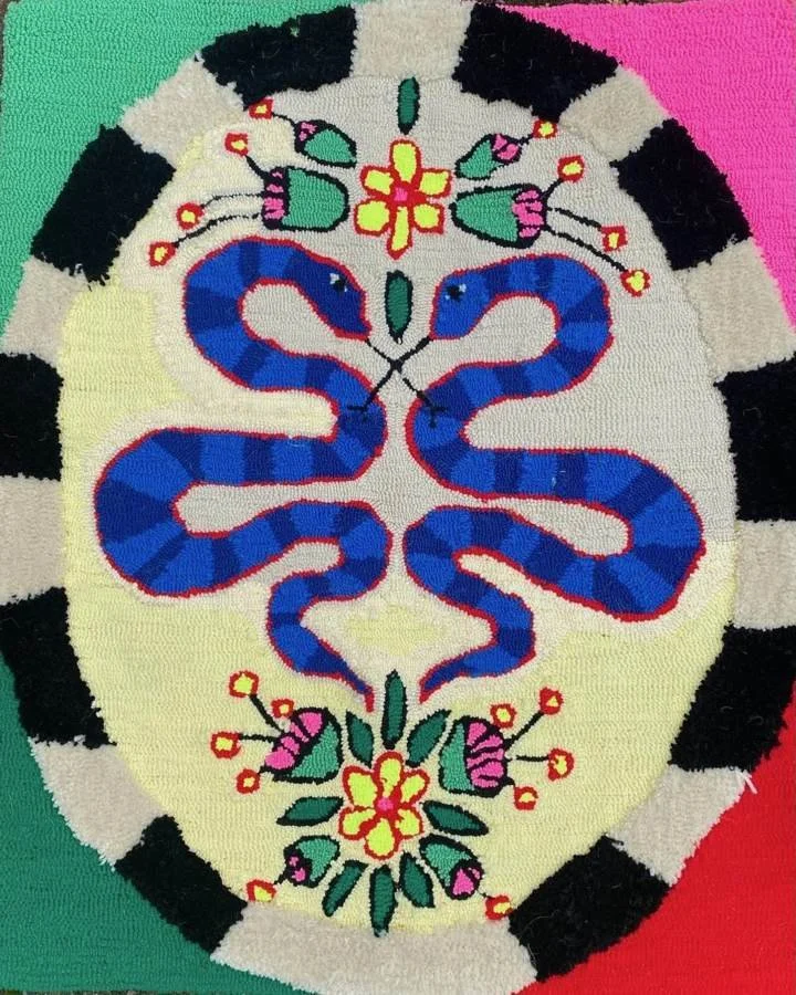 GAUDMOTHER rug and textile work, photographed Mar 25, 2021