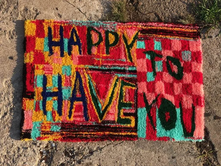 GAUDMOTHER rug and textile work, photographed Oct 1, 2019