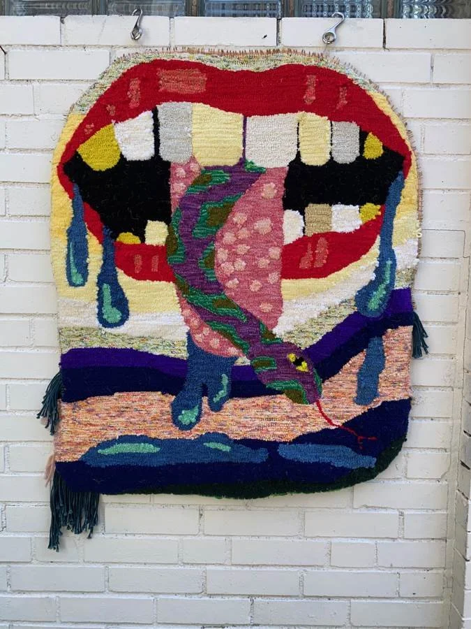GAUDMOTHER rug and textile work, photographed Jul 5, 2021
