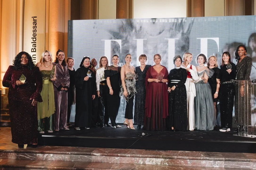 The 2025 award winners together on stage