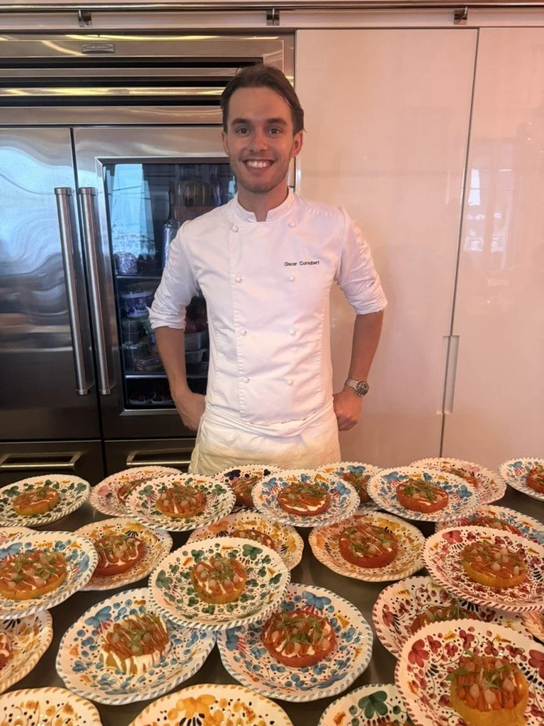 The private chef behind the plated starters
