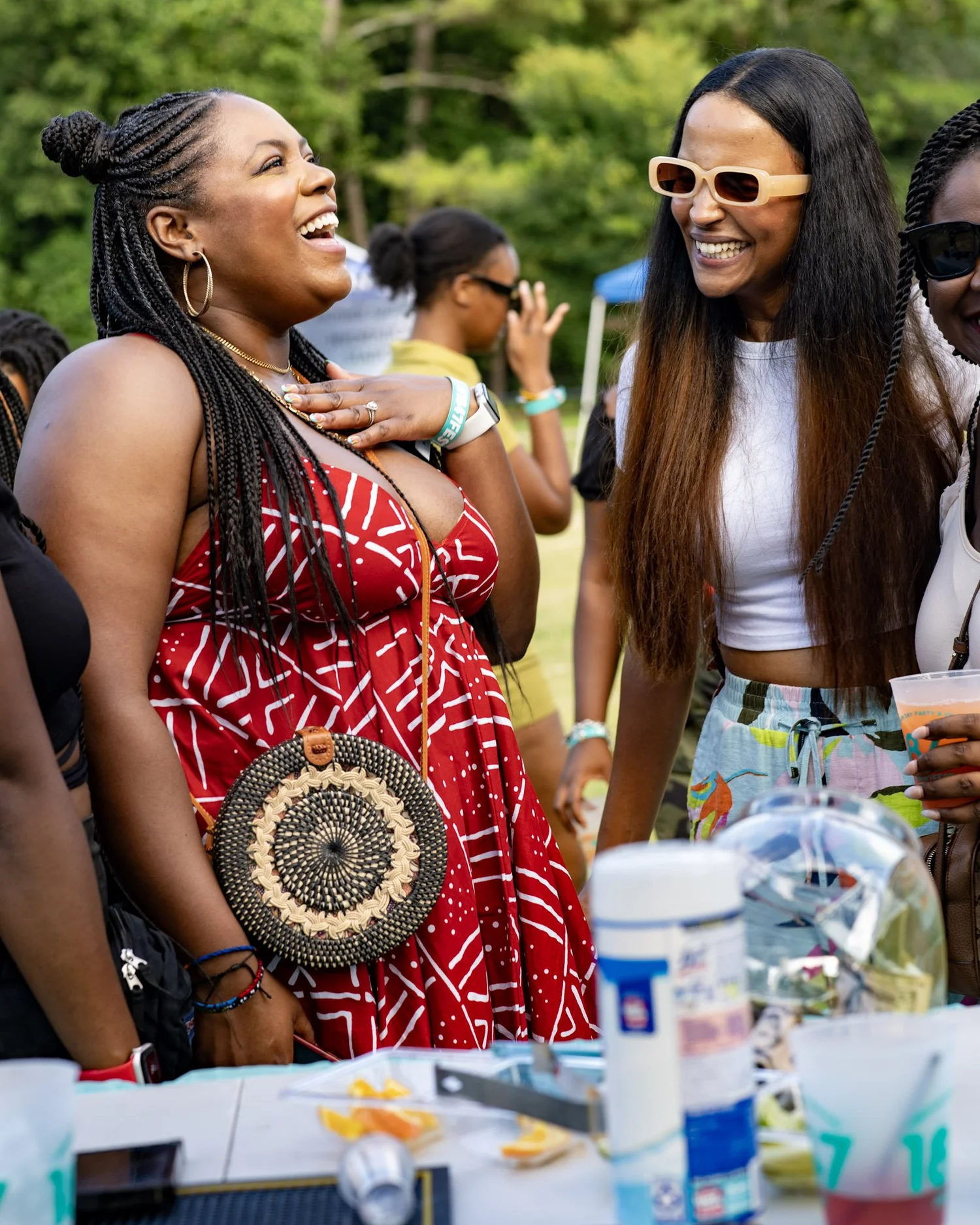 Friends enjoying 1847Fest