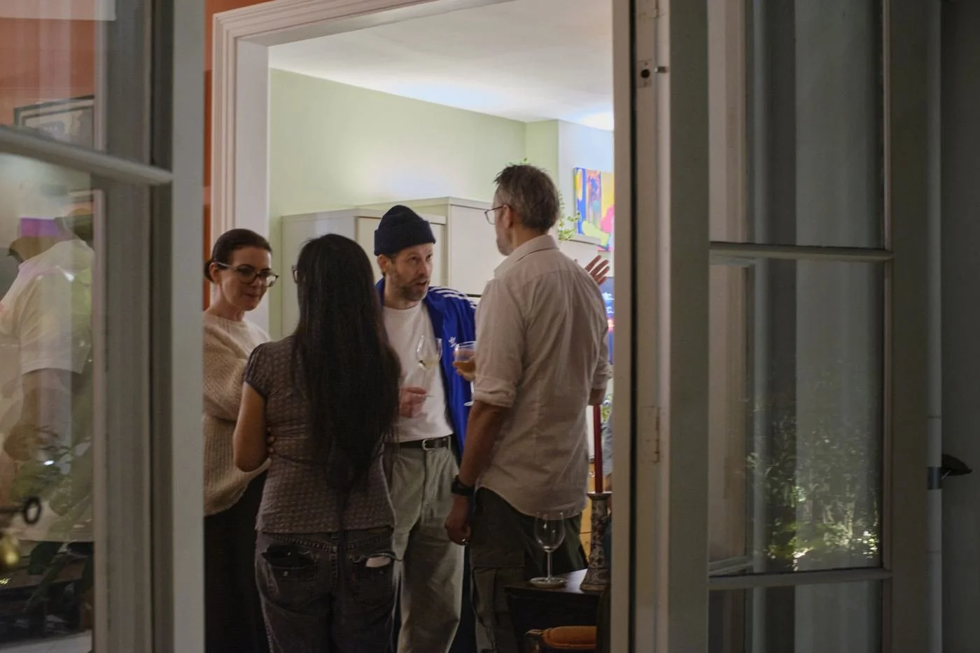 The room full of guests during the evening