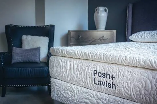 Posh+Lavish 3 inch Natural Rubber Pillowtop on a Posh+Lavish mattress