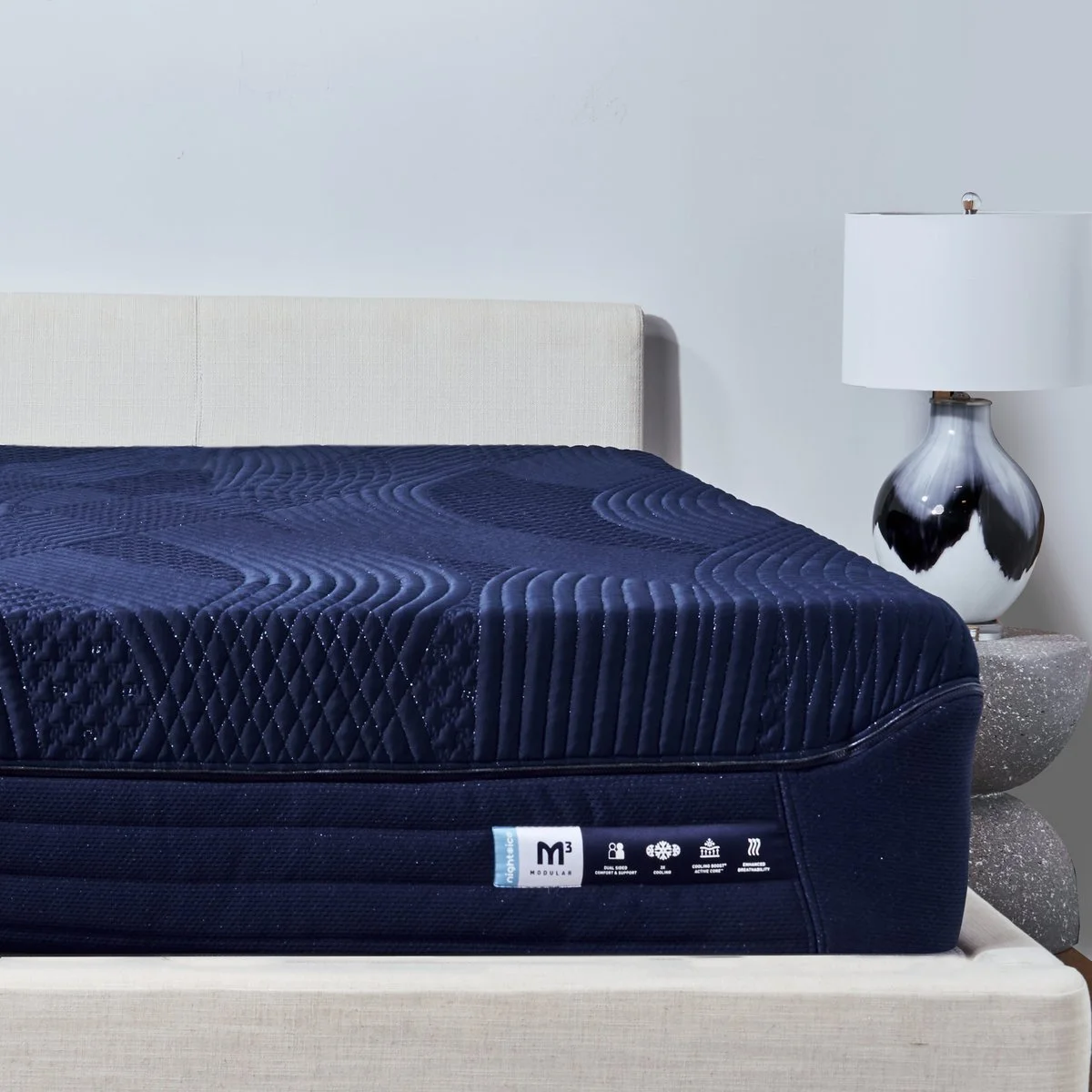 Bedgear M3 Night Ice Performance mattress on a bed