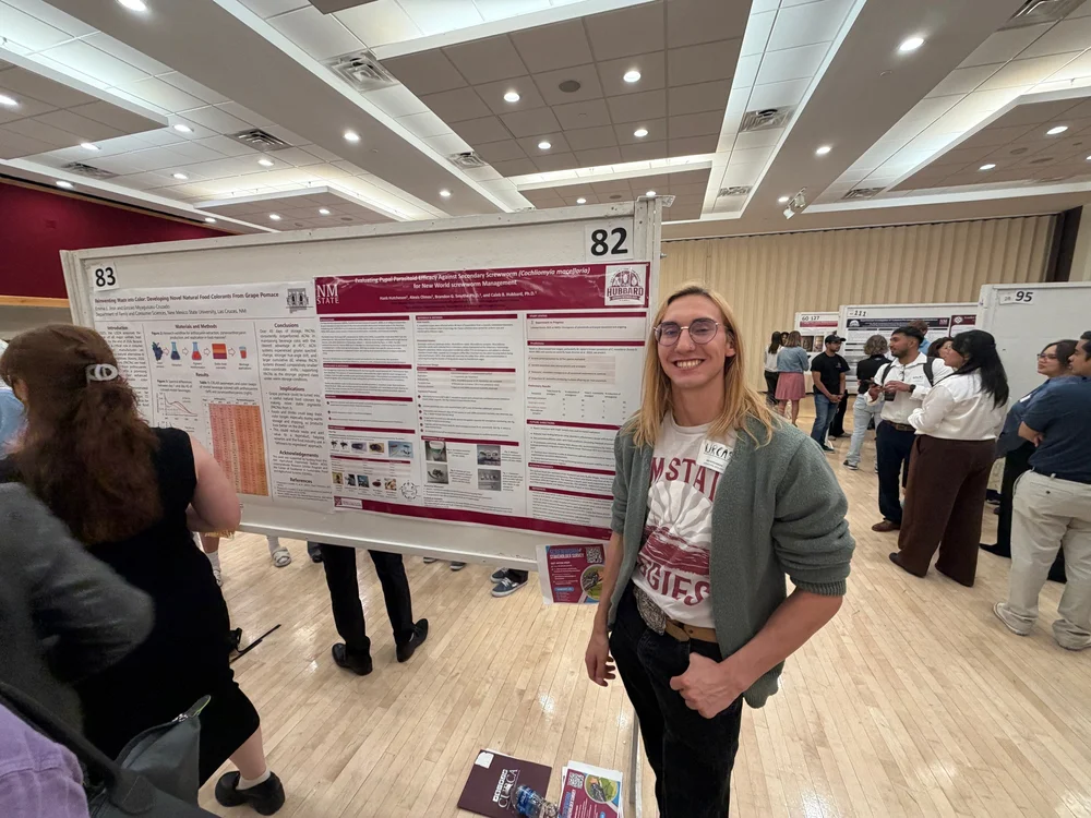 Hank presenting his independent research at URCAS, New Mexico State University.