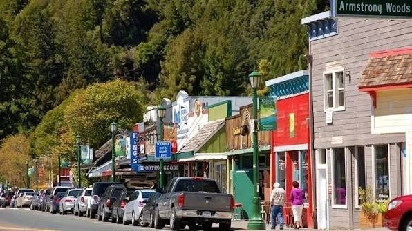 Main street in downtown Guerneville