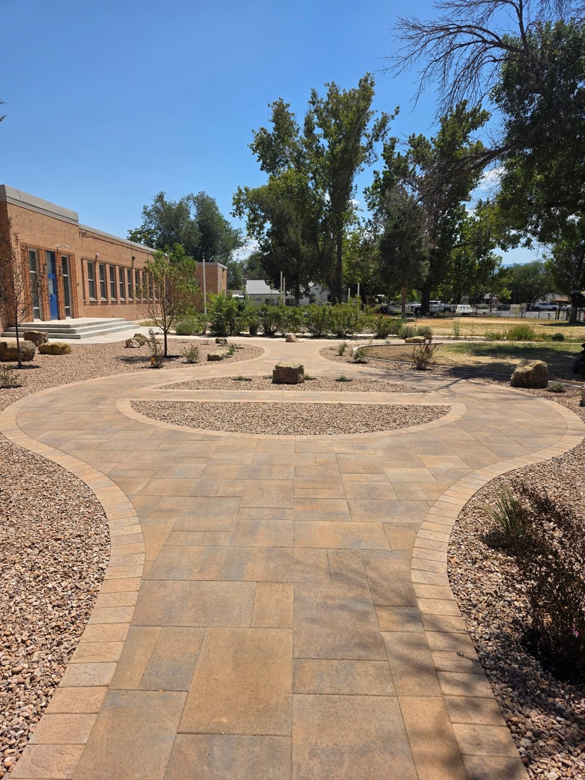 The finished Julie Armbruster Legacy Garden at Tope Elementary