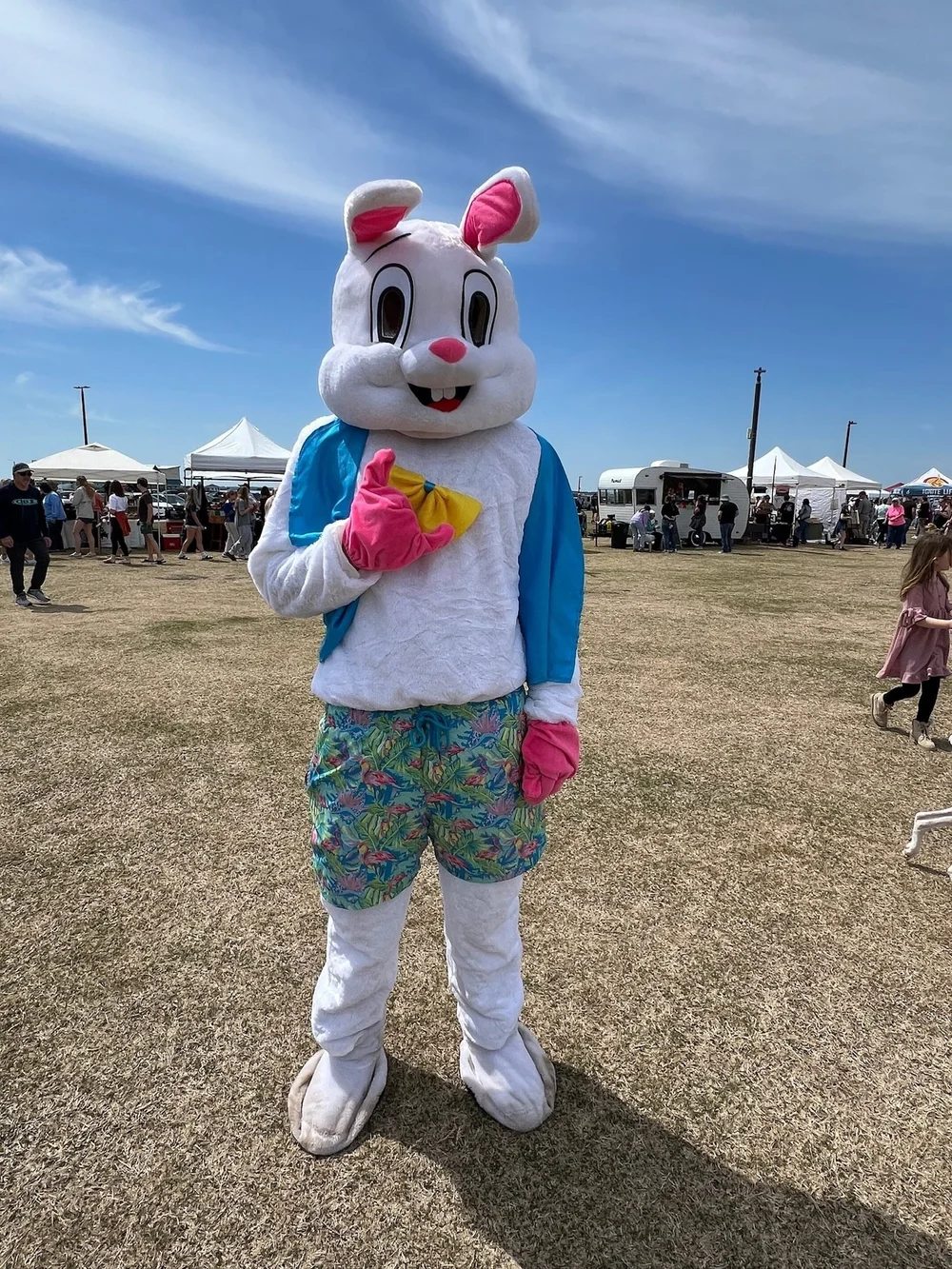 The Easter Bunny at the Spring Market