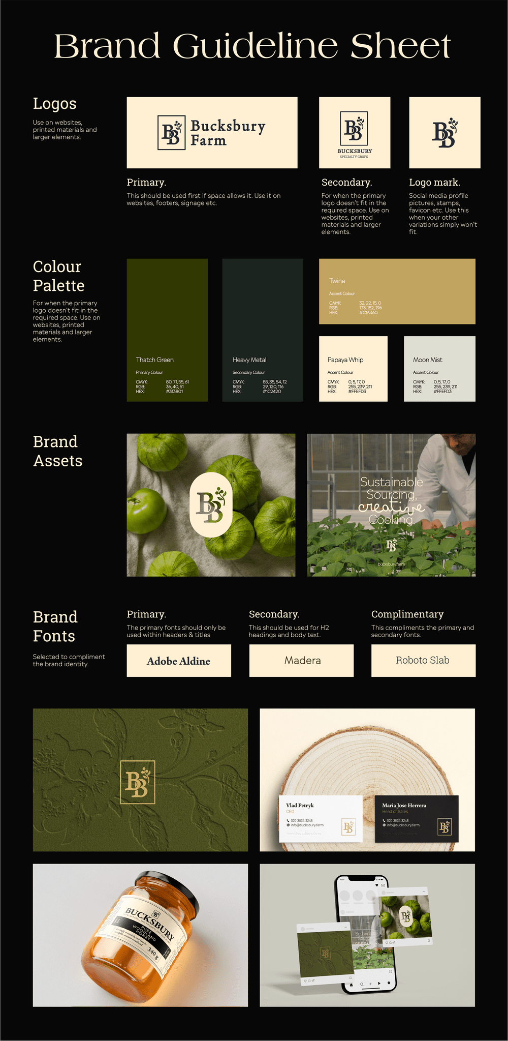 Bucksbury Farm branding