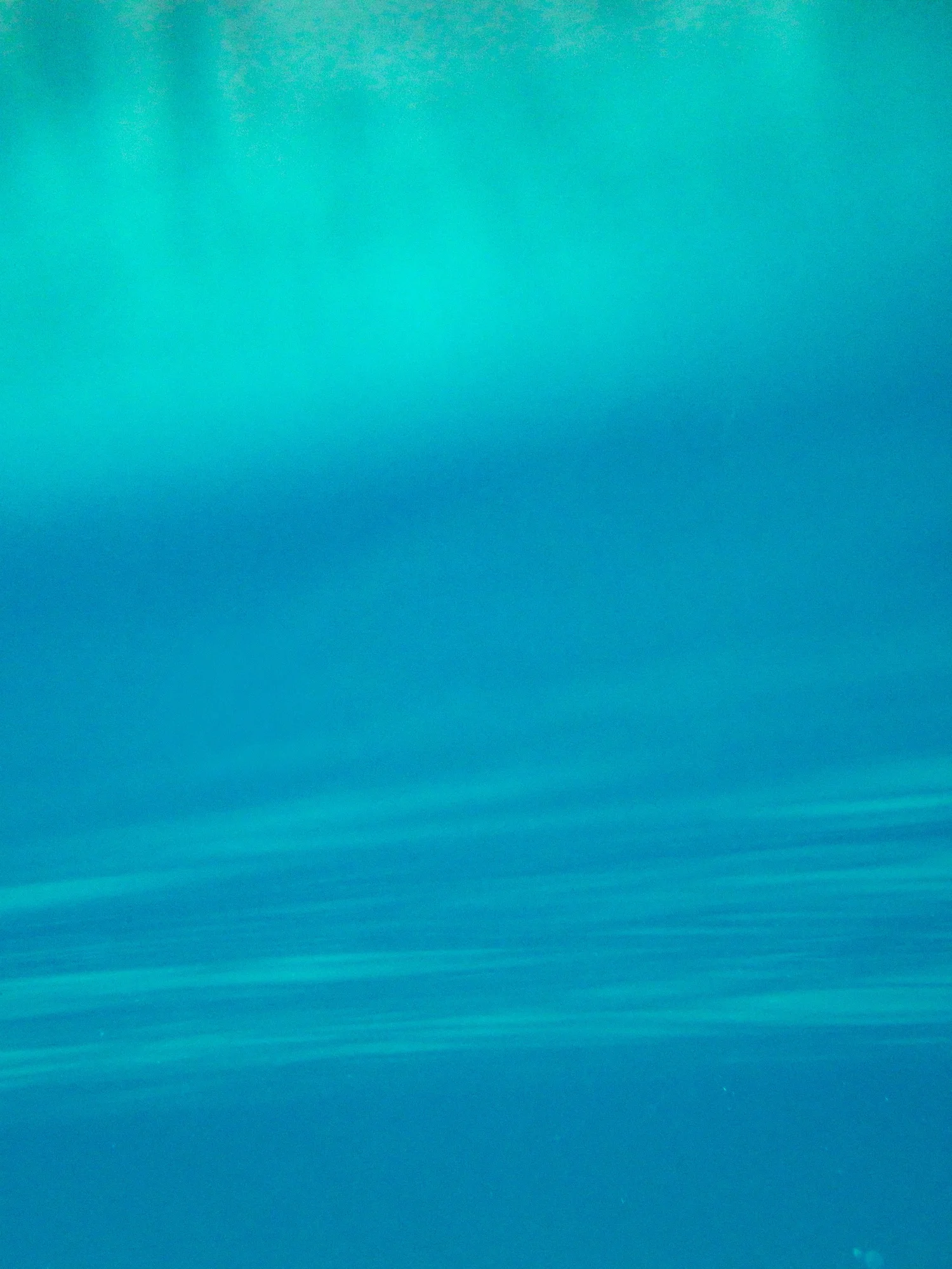 Turquoise underwater abstract photography