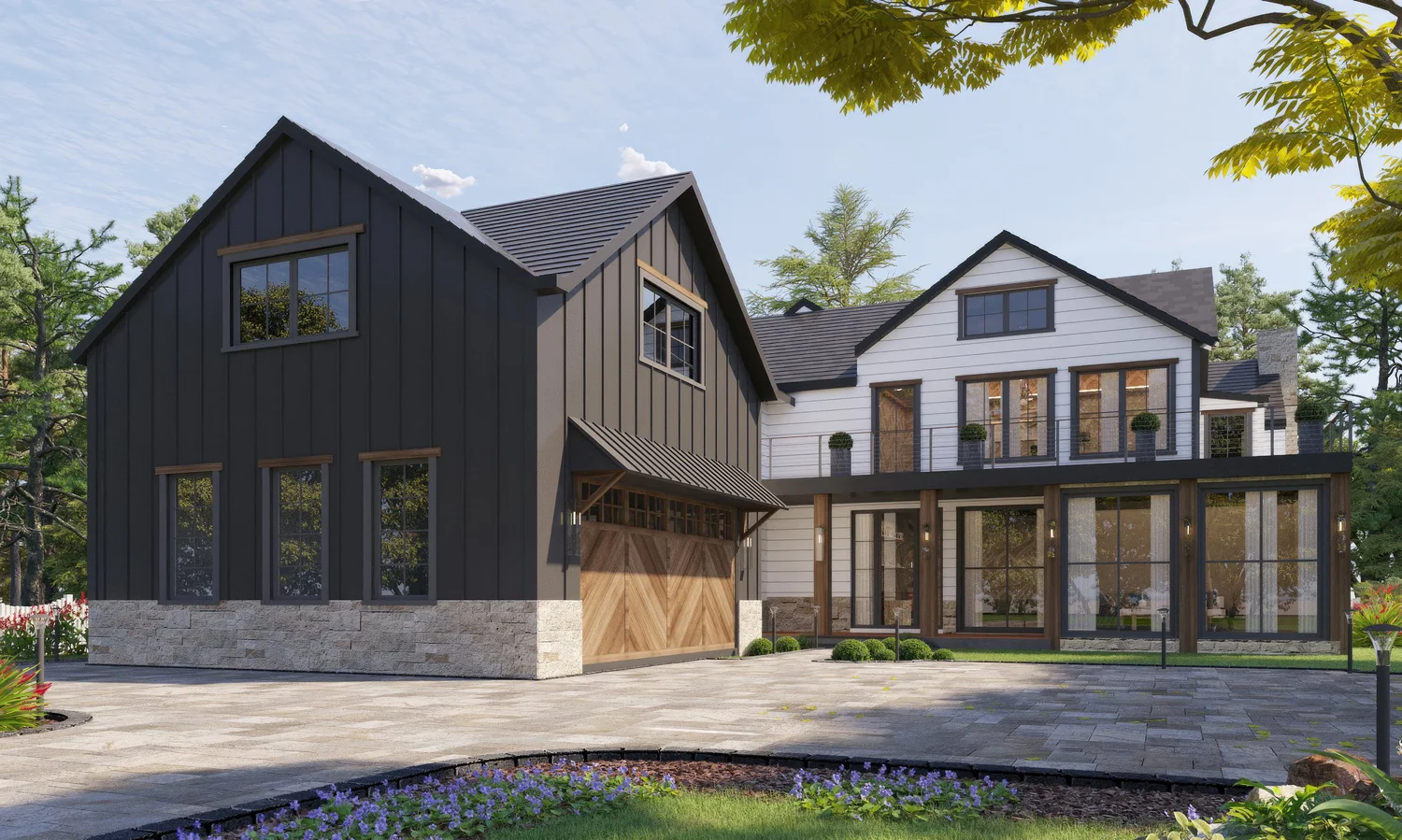 Residential elevation rendering