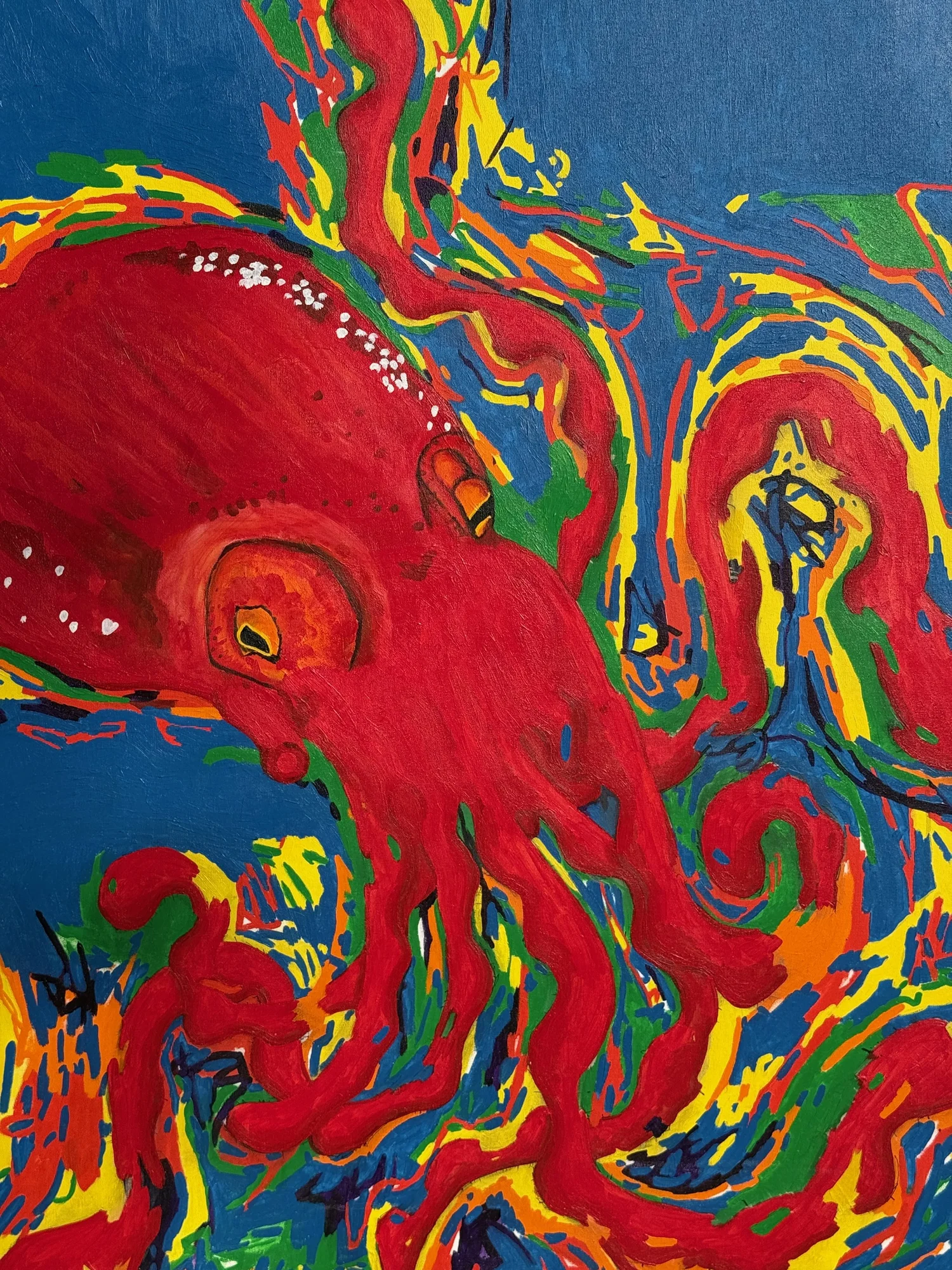 Octopus - Painting — Painted detail