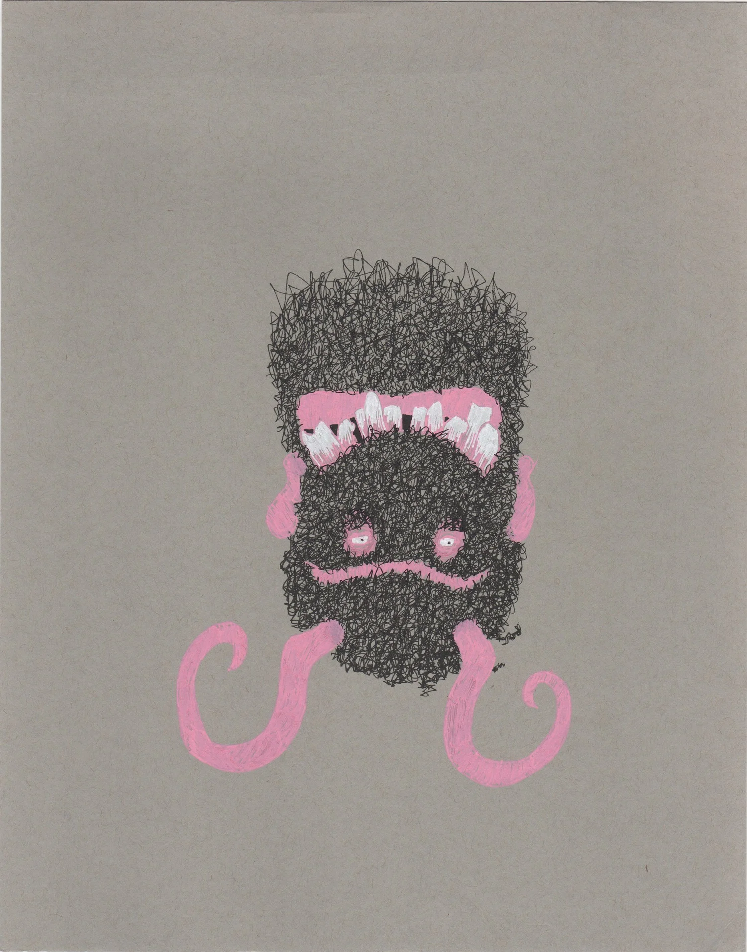 Gray Paper Monster — Finished work
