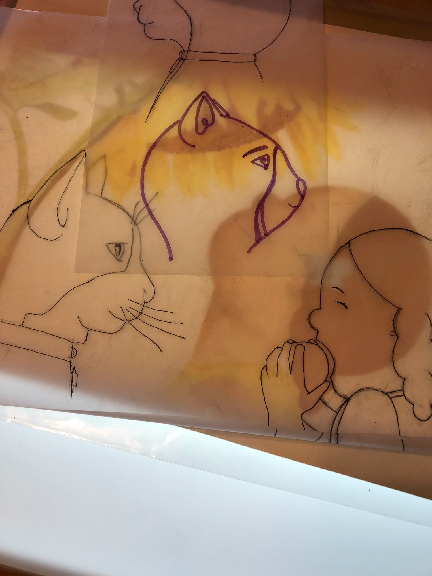 Gaby and Cat — Process photograph · The Magical Mindful Day