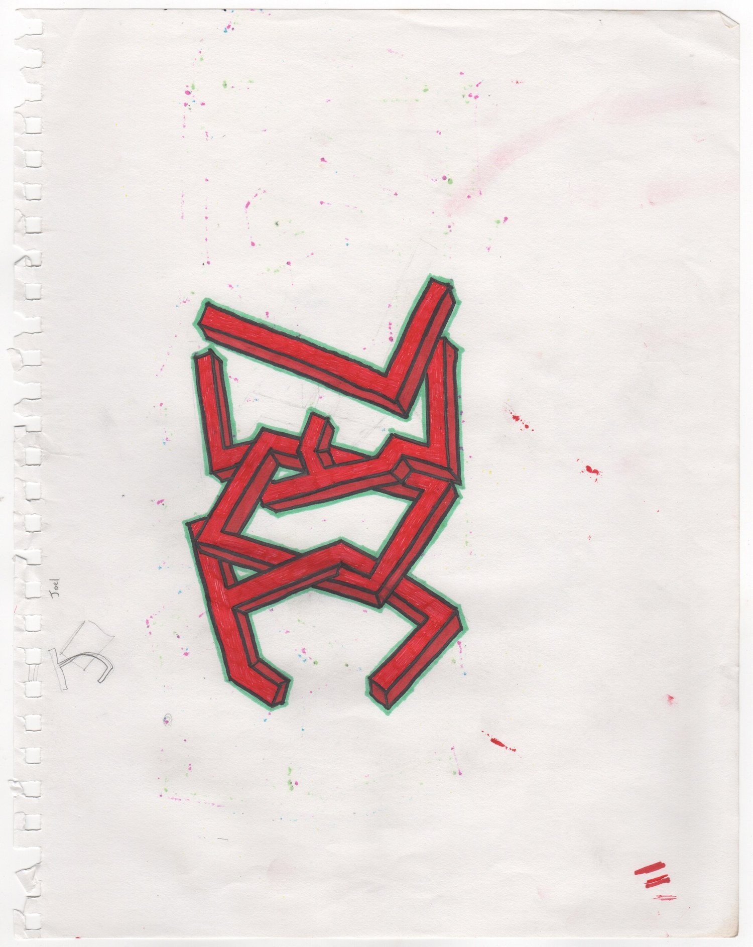 Joel — Letterform Study — Finished work