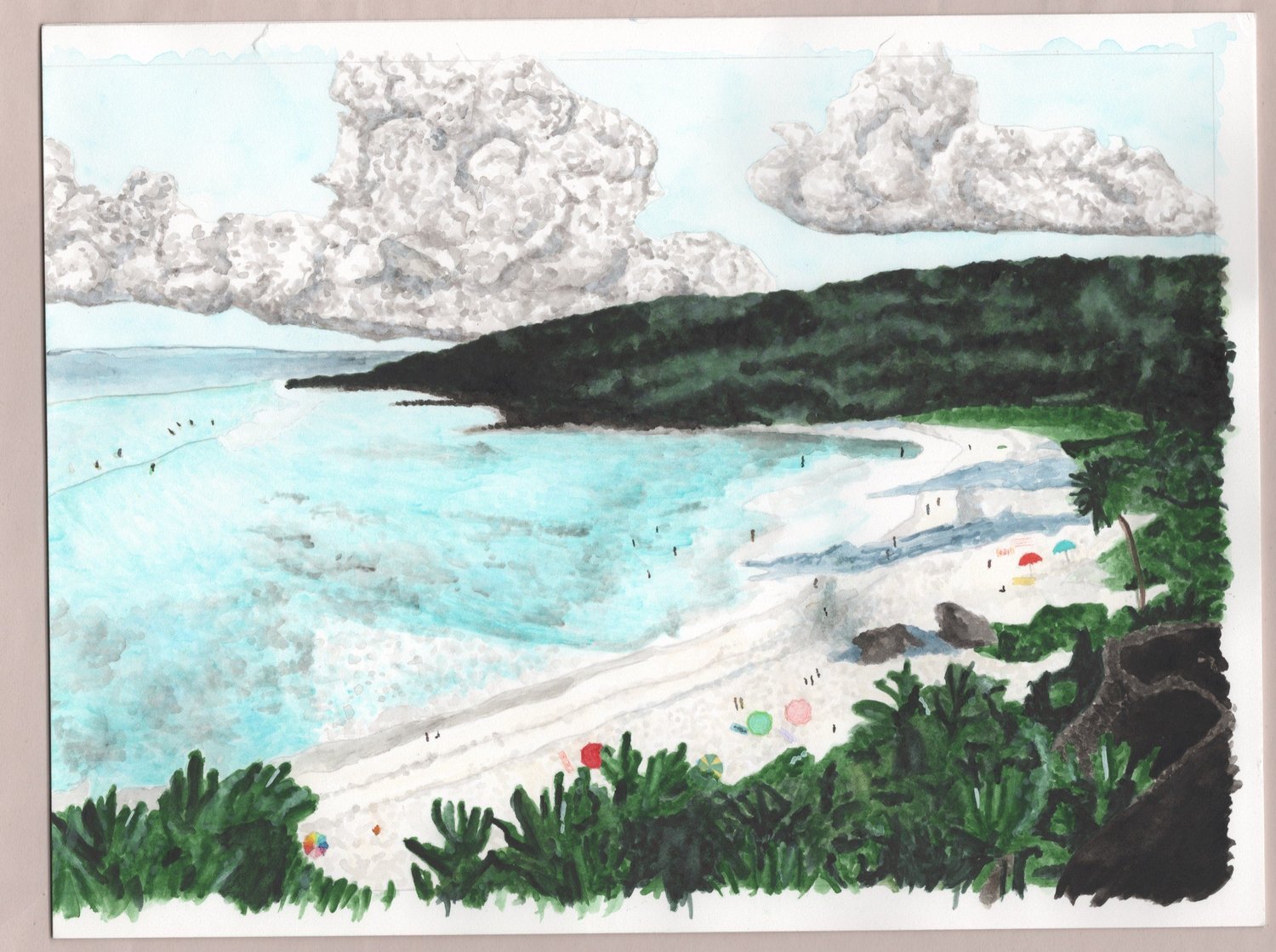 The Magical Mindful Day — Coastal Cliffs — Companion illustration / alternate composition