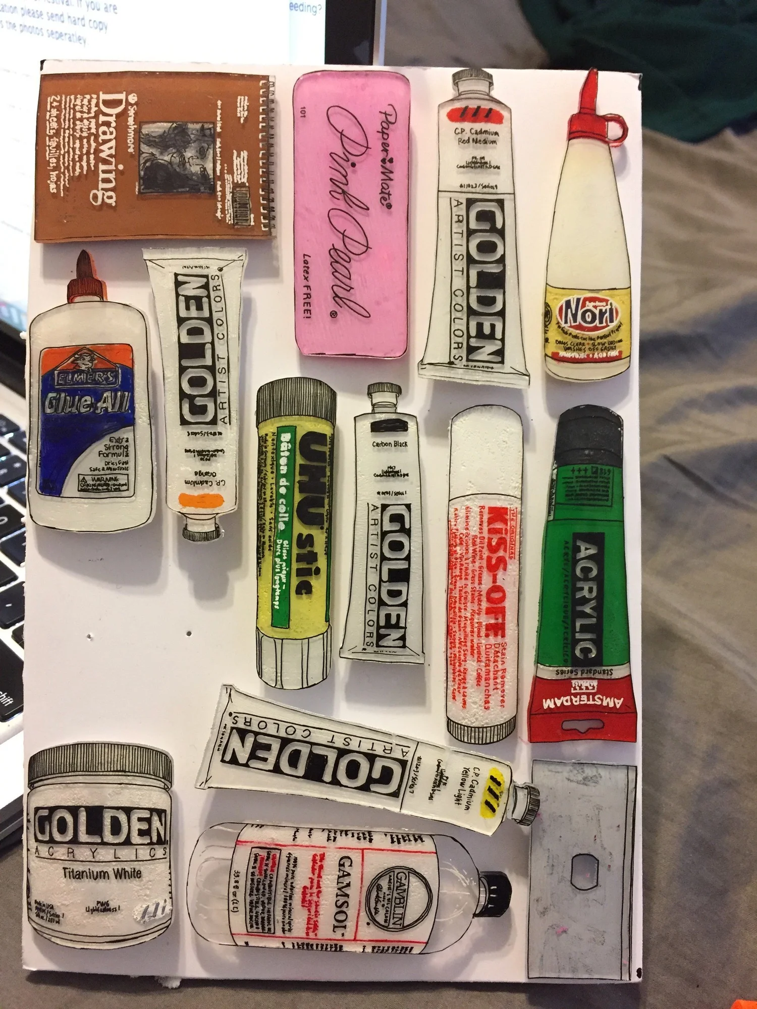 Art Supply Pins — Collection detail