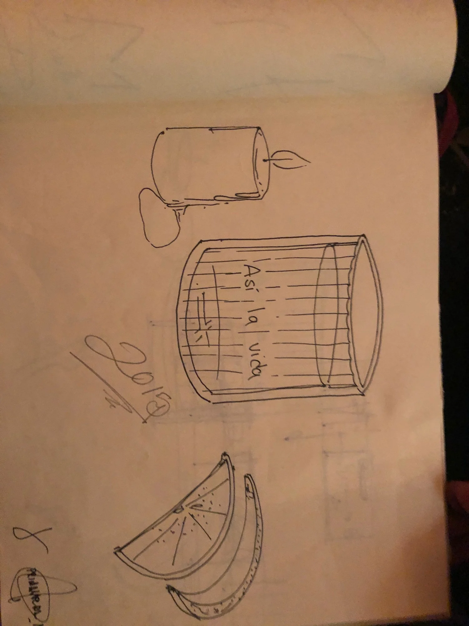 Sketchbook — object studies — Artwork view