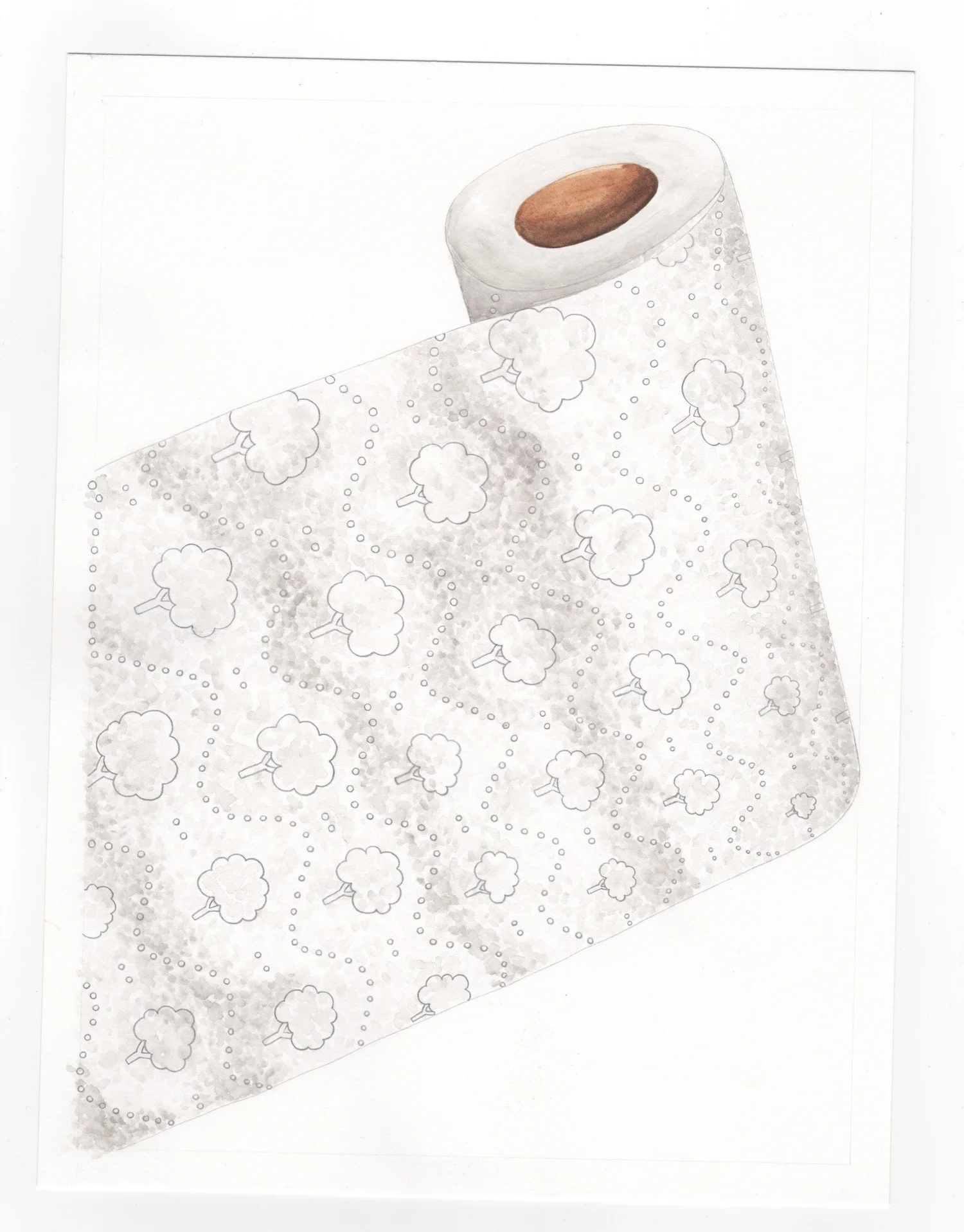 The Magical Mindful Day — Paper Towel Study — Finished illustration · The Magical Mindful Day