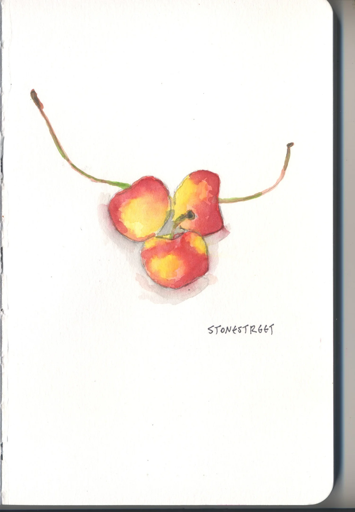 Everyday Objects — Cherries — Finished work