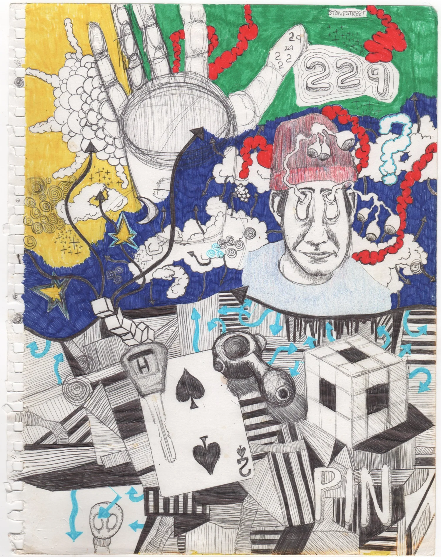 Old Drawing — Sketchbook Composition — Finished work