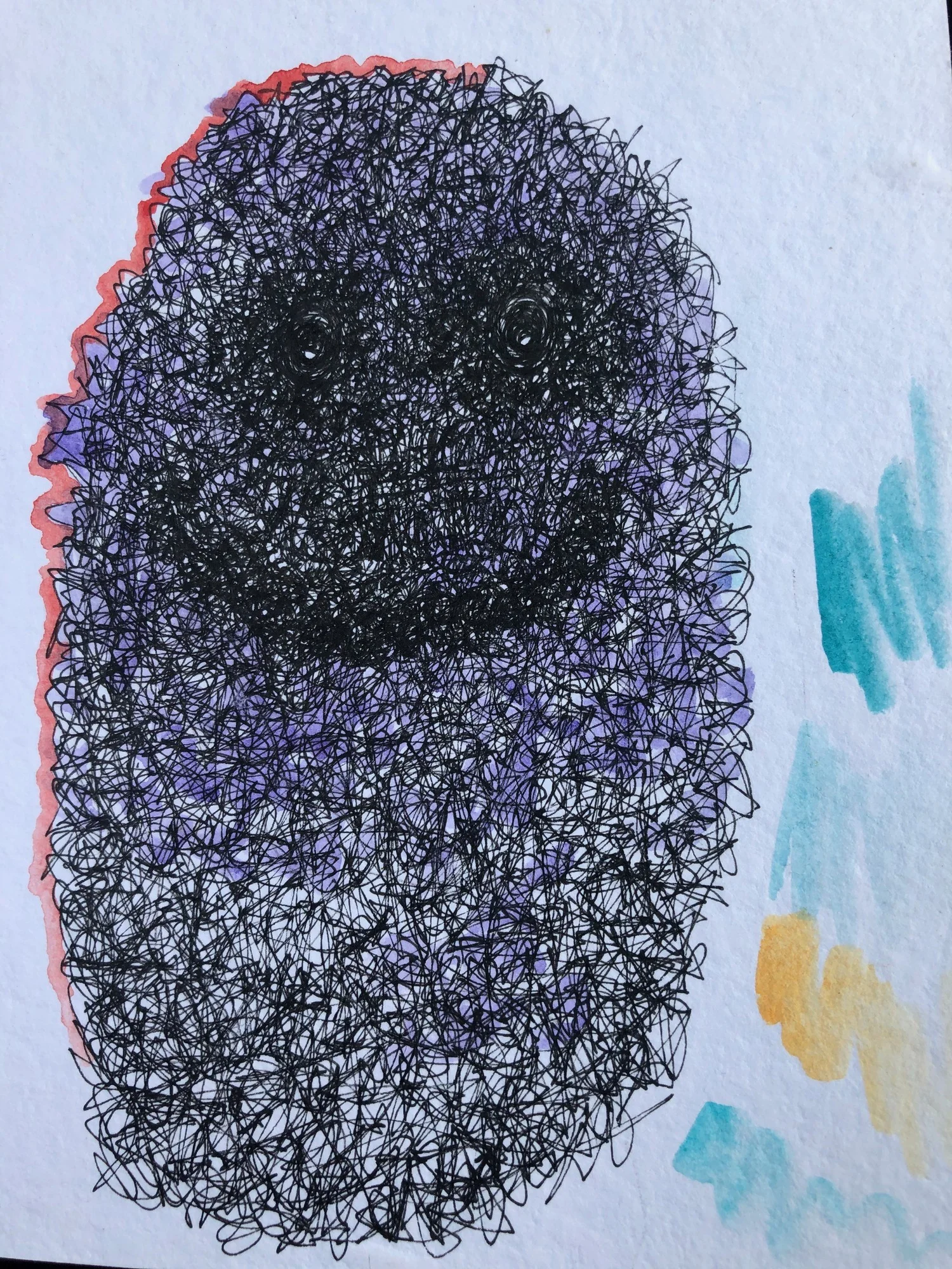 Dark oval character — Artwork view