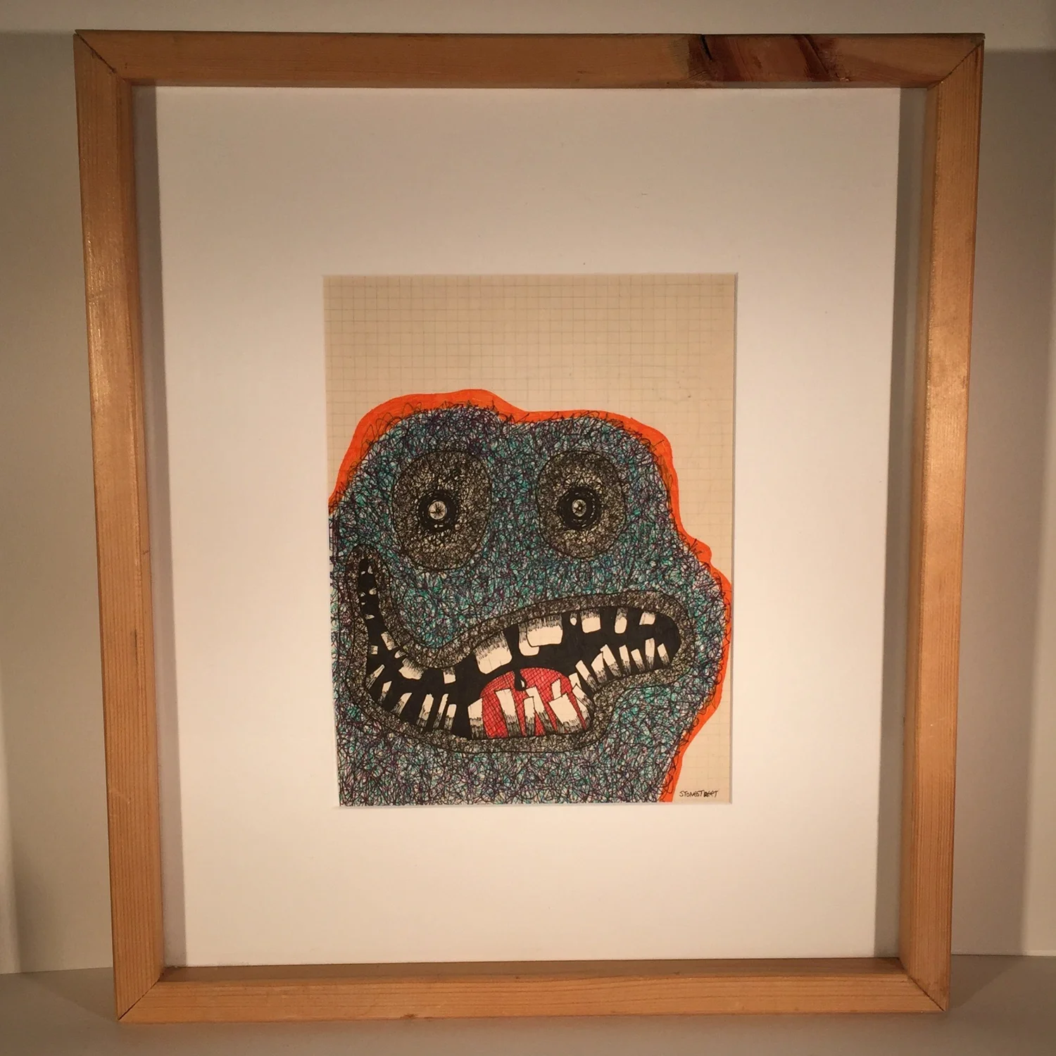 Monster Face 2 — Framed view