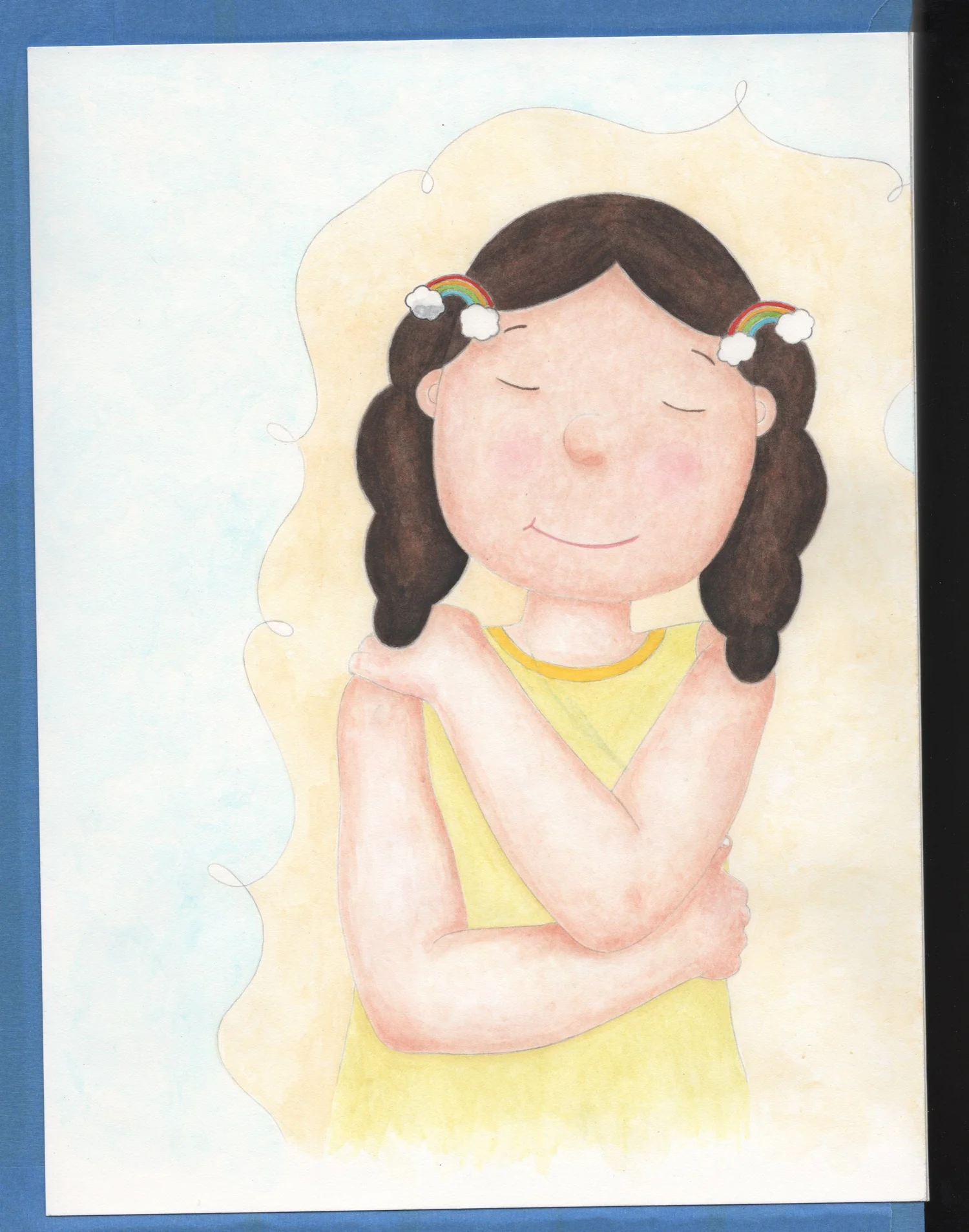 The Magical Mindful Day — Warm Hug — Finished illustration · The Magical Mindful Day