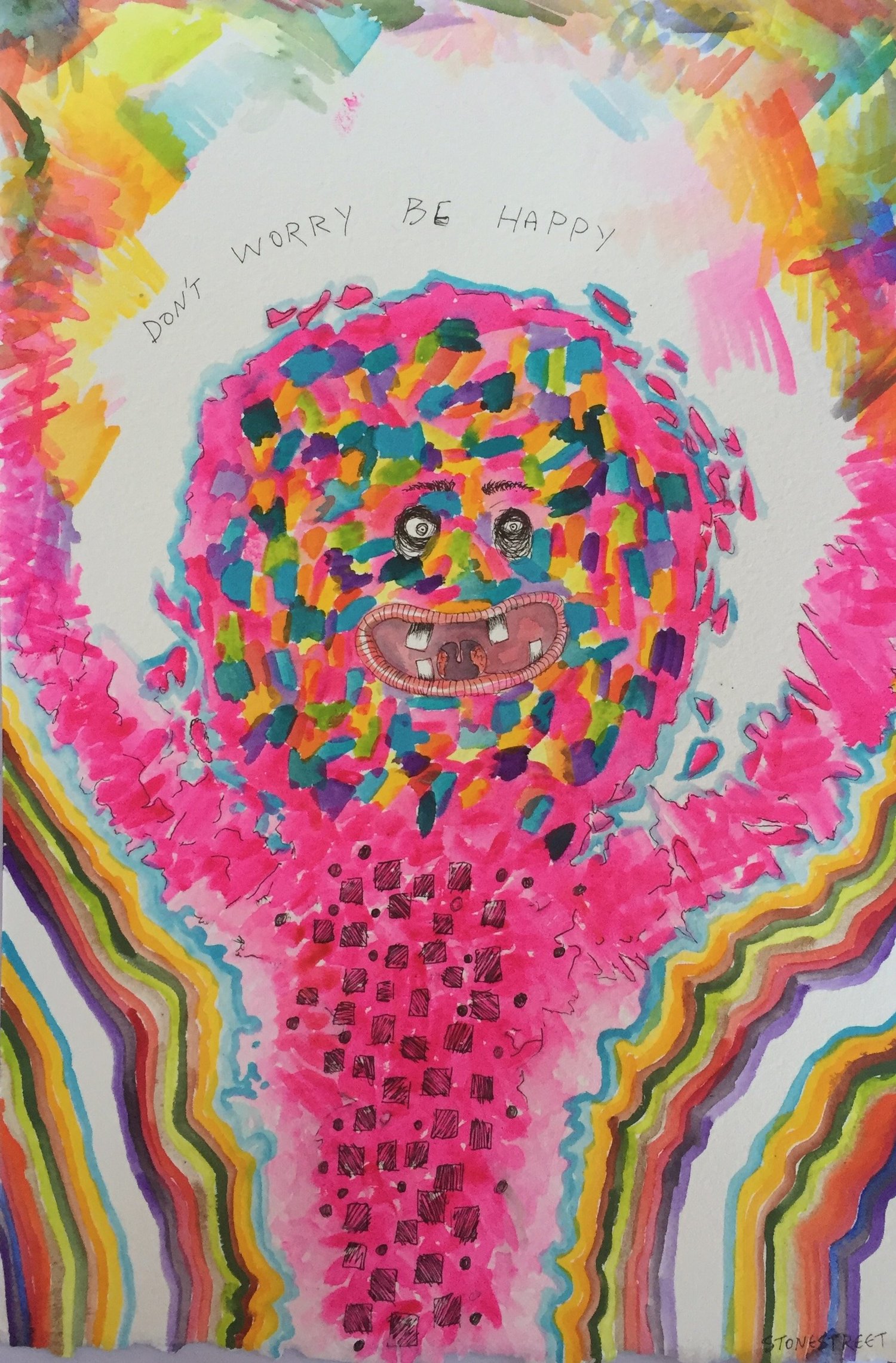 Don’t Worry Be Happy — Full drawing