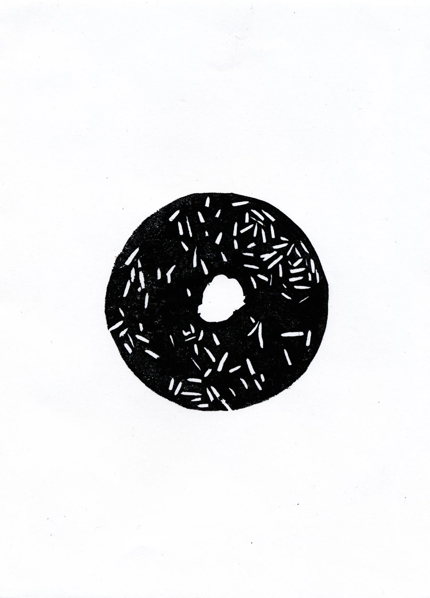 Donut Patches and Print — Relief print