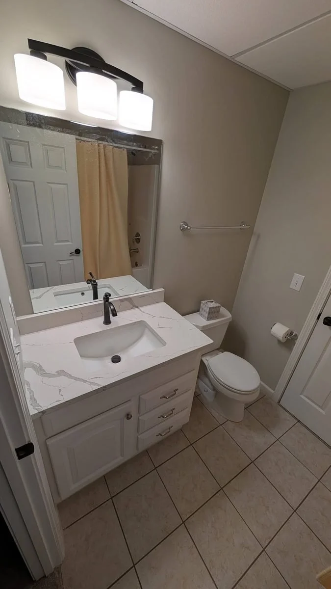 Bathroom vanity with mirror