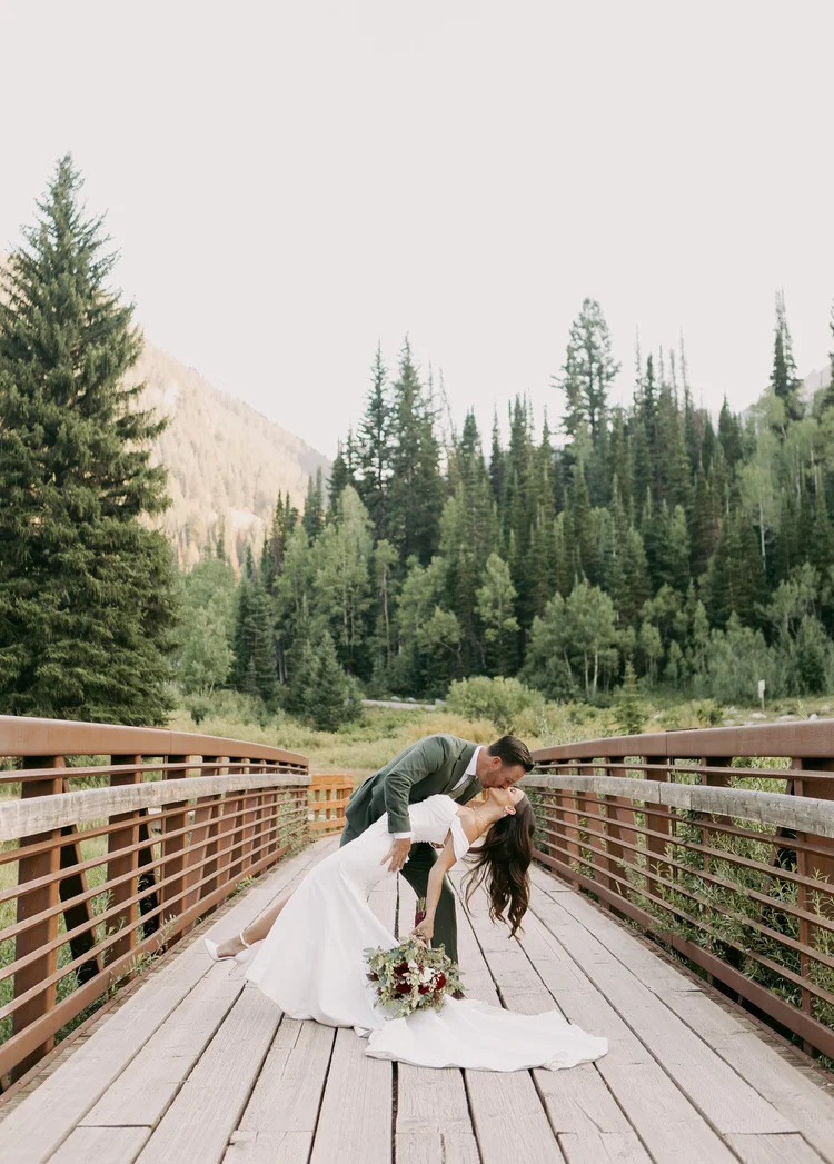Fall engagement photos in Utah mountains