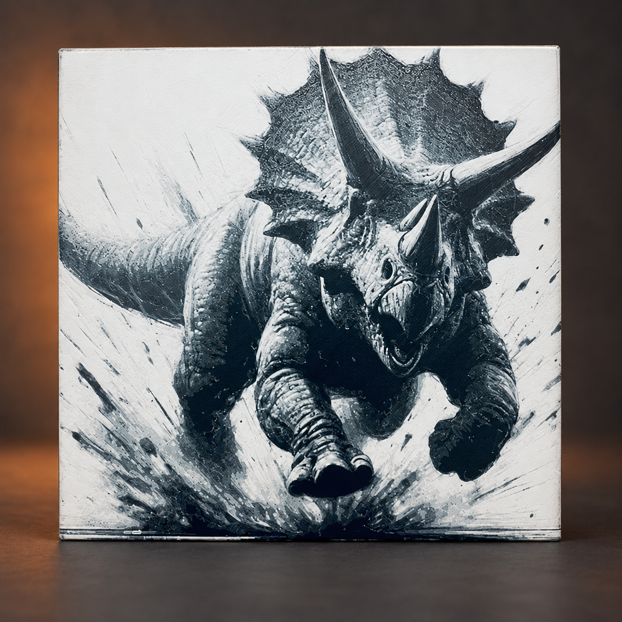 Triceratops print