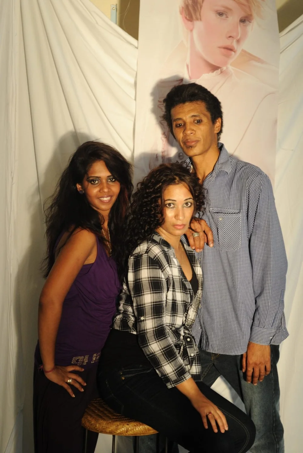 A finished look on the runway at the Pivot Point hair show, 2011