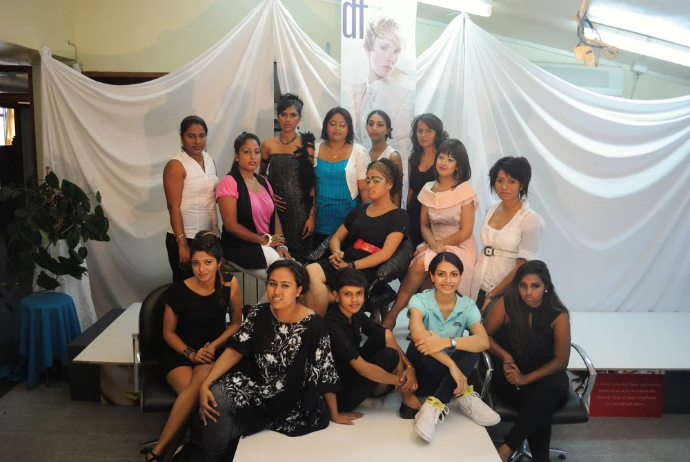Students and guests at the Pivot Point hair show, Lautoka, 2011