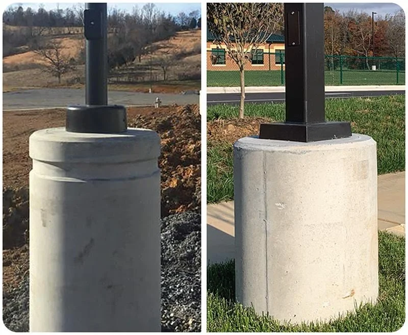 Light Pole Bases in Northern Colorado by Colorful Concrete LLC