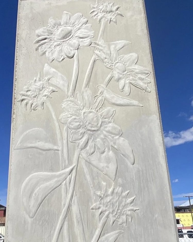 Cast decorative concrete relief panel by Colorful Concrete LLC in Northern Colorado