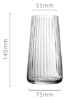 Persephaure Fluted Highball — PEWTR30