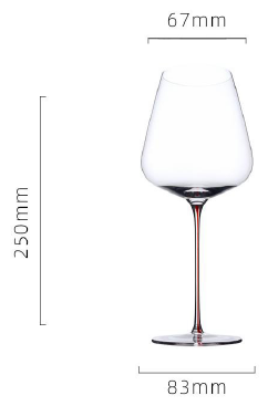 Persephaure Red Wine Wide Red Stem — PERW124
