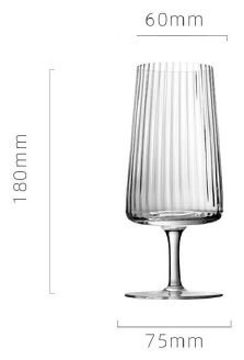 Persephaure Fluted Footed Glass — PEWG21