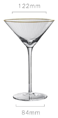 Persephaure Gold Rim Martini — PECG70